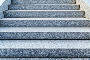 Modern carpeted staircase design in close-up view