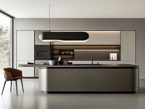 minimalist kitchen free of clutter, promoting mental clarity and a sense of cleanliness in everyday life
