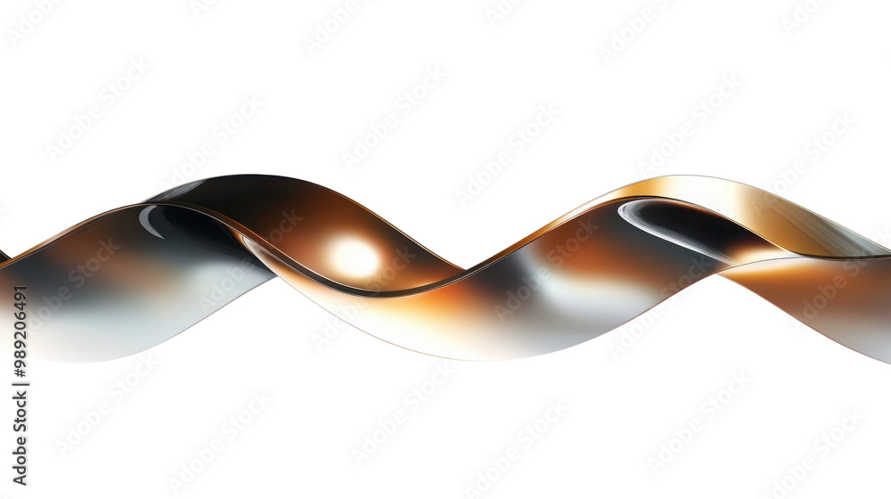 Poster abstract wave design, white isolate background transparent background