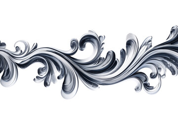 Fototapeta premium Abstract swirl design on transparent background transparent background
