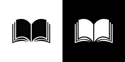 Book icon Isolated flat vector in outline