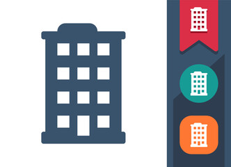 Apartment Building, Skyscraper, Office Building Icon
