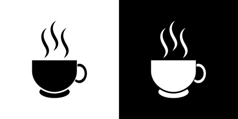 coffee cup icon Isolated flat vector in outline
