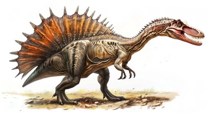 Obraz premium Spinosaurus Dinosaur Illustration