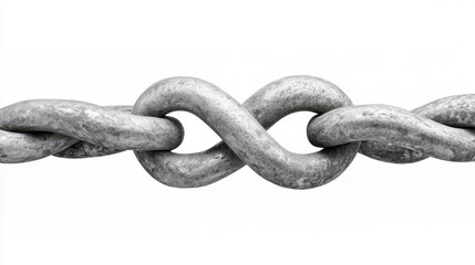 Fototapeta premium Interlocking Chain Links Forming Infinity Symbol