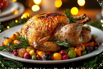 Roasted Chicken with Rosemary and Root Vegetables