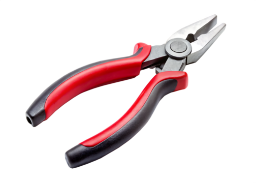pliers isolated on white background as transparent. PNG