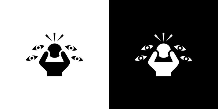 Paranoia icon Isolated flat vector in outline