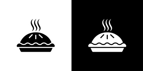 Pie icon Isolated flat vector in outline © Krupal