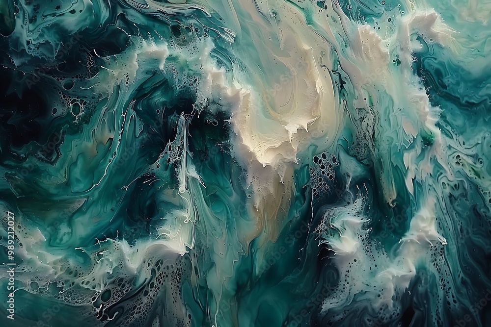 Poster mesmerizing abstract art exploration of abstract concepts where vibrant color ethereal texture form 