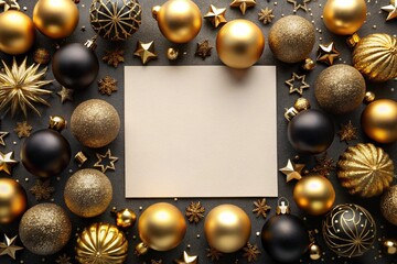 christmas background with balls