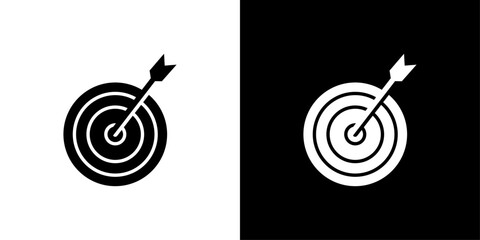 Target icon Isolated flat vector in outline