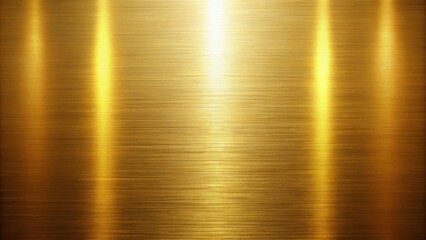 Abstract golden texture background with light shining on metal wall