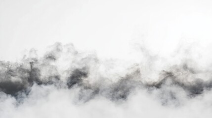 Abstract smoke fog white background