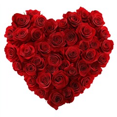 A stunning arrangement of red roses shaped into a heart, symbolizing love, passion, and romance, perfect for heartfelt occasions.