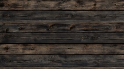Obraz premium Dark Wood Planks Seamless Pattern Texture