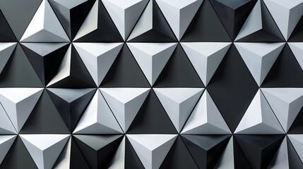 Black And White Triangle Pattern Optical Illusion