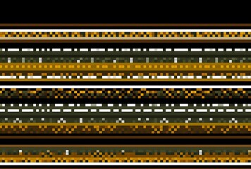 African Beadwork Inspired Pixelated Stripe Pattern