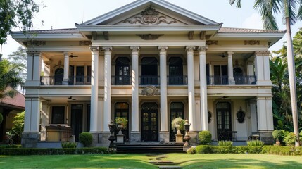 Fototapeta premium Classical Mansion with Columns