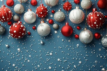 Empty Christmas Background with Tree Backdrop for Holiday Celebrations