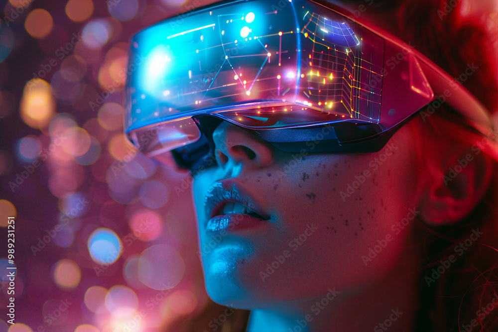 Aufkleber person working with science research and development generative ai