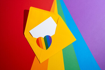 National Coming Out Day. Pride Month. LGBT Rainbow Flag. Happy Holidays. Diversity and Equality. Gays and Lesbians. Free Love. Text Space, Banner