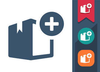 Fototapeta premium Box, Crate, Package Icon