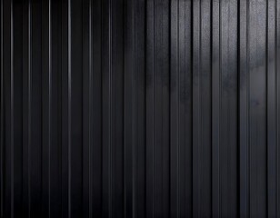 Metallic black texture. Steel sheet roof background. Iron corrugated background.