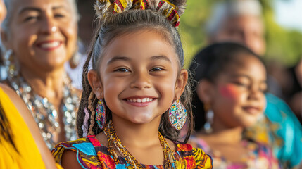 The vibrant celebration reflects cultural pride, love, and generational learning