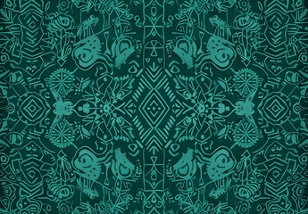 Teal Geometric Pattern for Scrapbooking