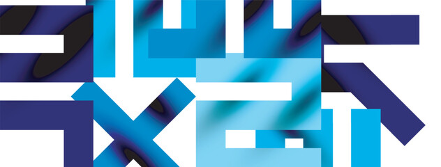 Colorful squares, lines minimal abstract background. Vector Illustration For Wallpaper, Banner, Background, Card, Book Illustration, landing page