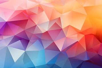 Obraz premium Abstract Colorful Geometric Triangle Pattern