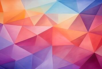 Fototapeta premium Abstract Geometric Pattern with Vibrant Colors