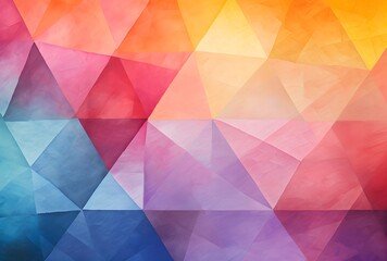 Fototapeta premium Abstract Geometric Pattern with Vibrant Colors and Gradients