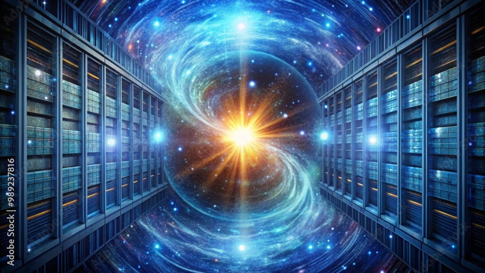 Poster powerful quantum computers are opening wormholes to transfer data instantly to any location in the u