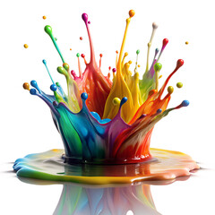 oil paint splash 