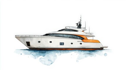 Elegant yacht design showcasing luxury and style, perfect for summer adventures on the water.