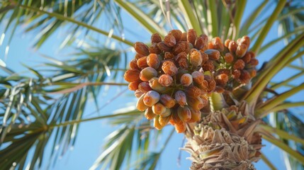 Close-up of Palm Tree Fruit