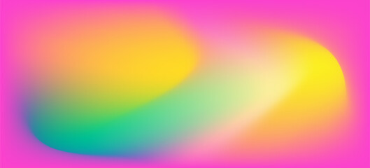A colorful, abstract background with a yellow, pink and green swirl