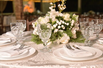 party decoration luminaria heart flowers arrangements