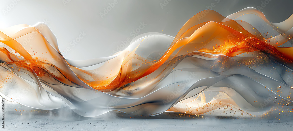 Poster artistic conceptsdriven abstract art piece where geometric precision meet organic flow symbolizing d