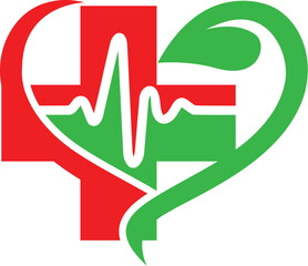 Vector Medical heart logo