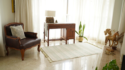 living interior with furniture