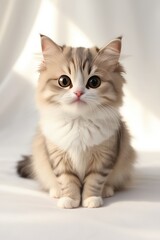 Fototapeta premium cat on a white background 2