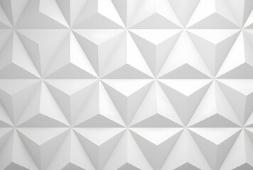 Abstract Geometric White Wall Triangle Hexagon Pattern