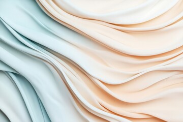 Serene Harmony: Abstract Background of Calm Music-Inspired Light Blue and Sandy Beige Curves for Relaxation and Stress Relief