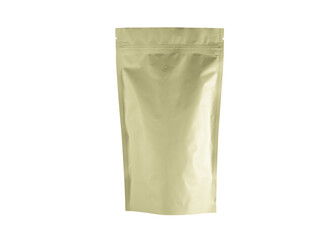 A  ziplock mockup pouch bag blank packaging sachet mockup on white background