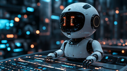 Ai Chatbots working and chatting in computer,  