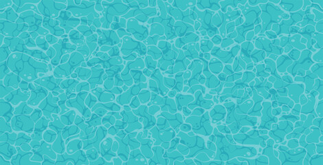 Seamless blue ocean waves and currents background.