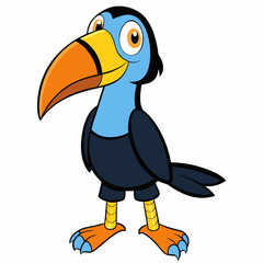 Naklejka premium Vibrant Toucan Vector Illustration: Perfect for Design Projects